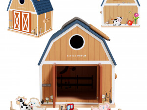 Little Dutch Dolls House Little Farm Modello 3D