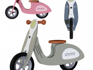 Little Dutch Wooden Scooter 3D Model