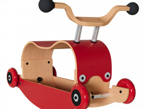 Mini Flip 2-in-1 Wooden Ride-On and Rocking Toy Modelo 3D