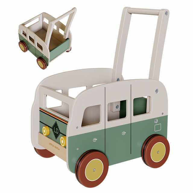 Vintage Walker Wagon Modelo 3D .c4d .max .obj .3ds .fbx .stl .blend 
