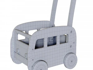 Vintage Walker Wagon 3D Model