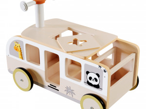 Wooden Bus Toy 3D 模型