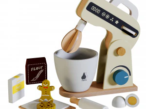 Wooden Play Food Stand Mixer 3D Model