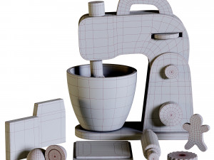 Wooden Play Food Stand Mixer 3D मॉडल