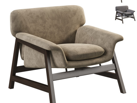 Agnese Lounge Chair 3D Модель