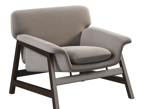 Agnese Lounge Chair 3D मॉडल