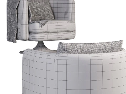 Aubum Armchair 3D Model