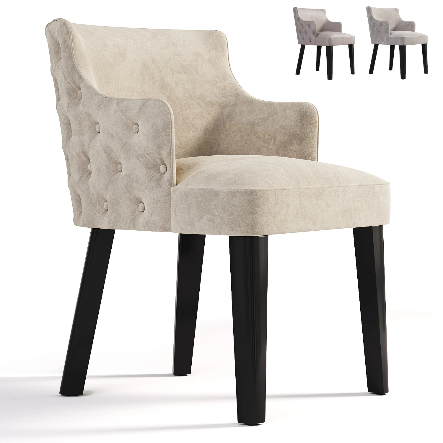 Casamilano ROYALE Chair 3D Model .c4d .max .obj .3ds .fbx .stl .blend 