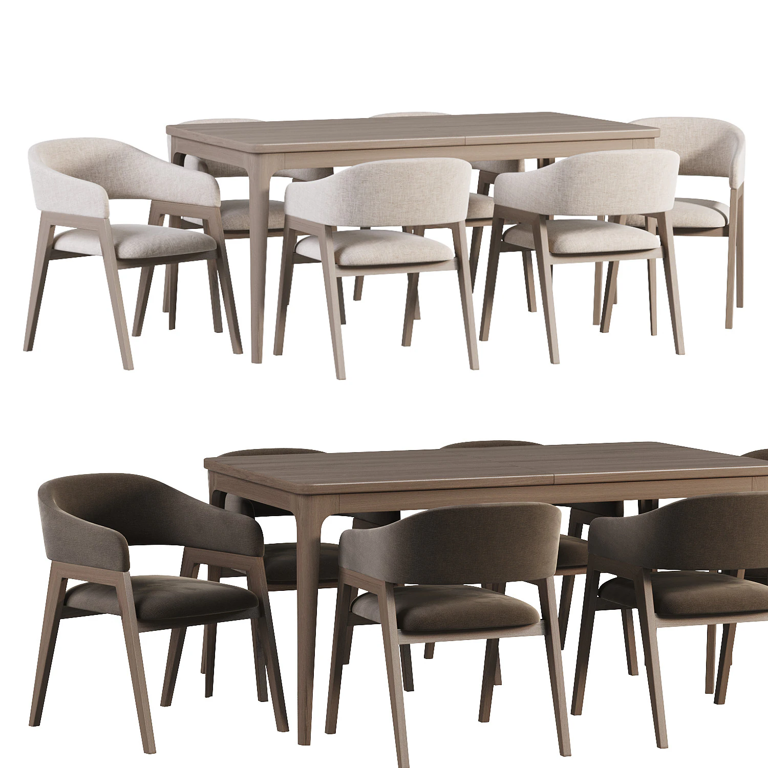 Chelsi Chair Table 3D Model .c4d .max .obj .3ds .fbx .stl .blend 
