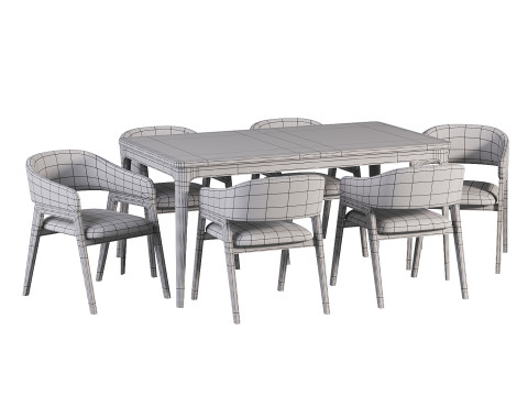 Chelsi Chair Table 3D Model
