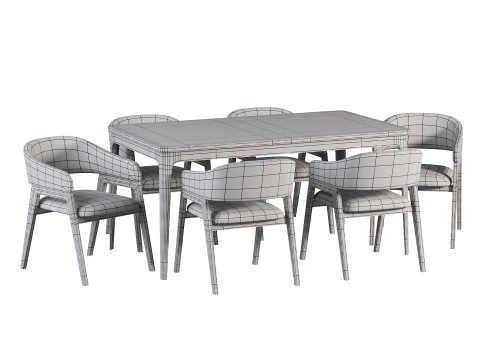 Chelsi Chair Table 3D Model