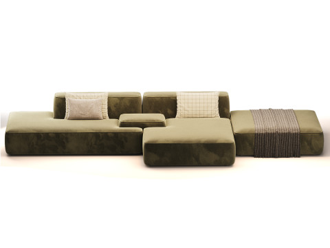Cloud Sofa with combinable seats 3D Модель