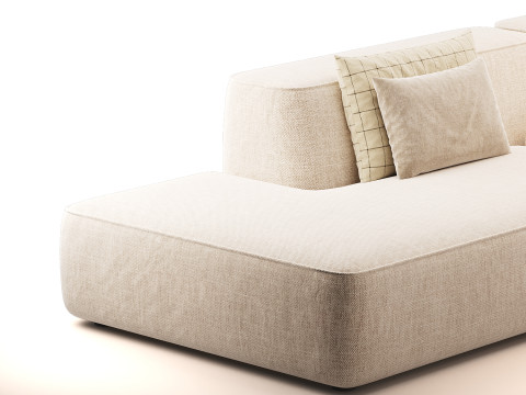 Cloud Sofa with combinable seats 3D Модель