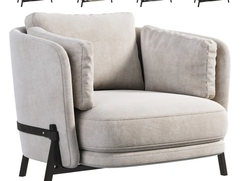 クレードルアームチェア 3Dモデル