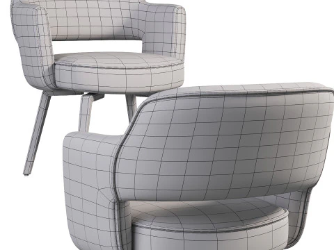 Dining chair Park 3D Model