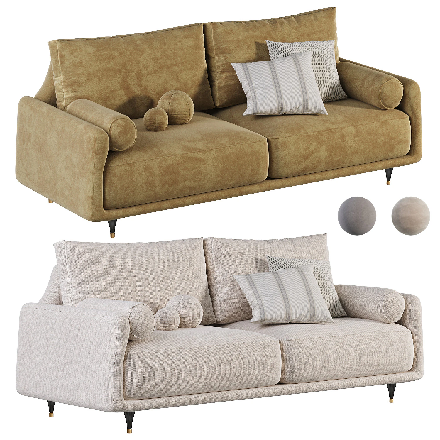 Elliot-Sofa 3D Modell .c4d .max .obj .3ds .fbx .stl .blend 