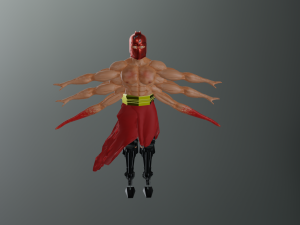 SIX-ARMED SPARTAN WARRIOR 3D Model