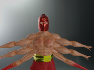 SIX-ARMED SPARTAN WARRIOR 3D Model