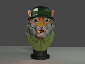 Командир Тигр 3D Модель