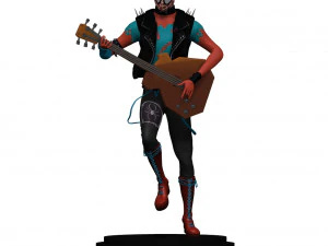 &Ouml;r&uuml;mcek Punk 3D Baskı Modeli