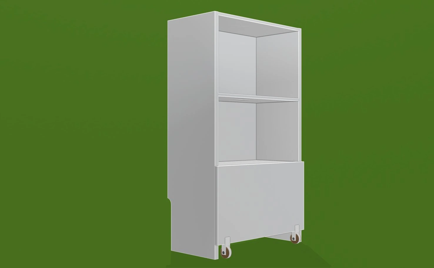 Ikea bookcase with drawer 3D Model .c4d .max .obj .3ds .fbx .stl .blend 