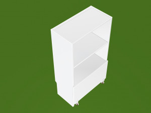 Ikea bookcase with drawer Model 3D