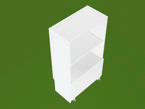 Ikea bookcase with drawer 3D Model