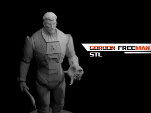 Gordon Freeman Half Life STL Model do druku 3D