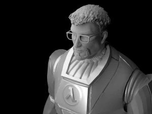 Gordon Freeman Half Life STL 3D Print Model