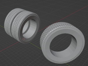 Truck Tire 3Dモデル