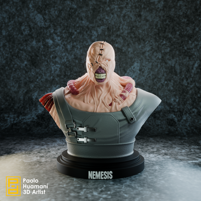 Nemesis Bust Model 3D .c4d .max .obj .3ds .fbx .stl .blend 