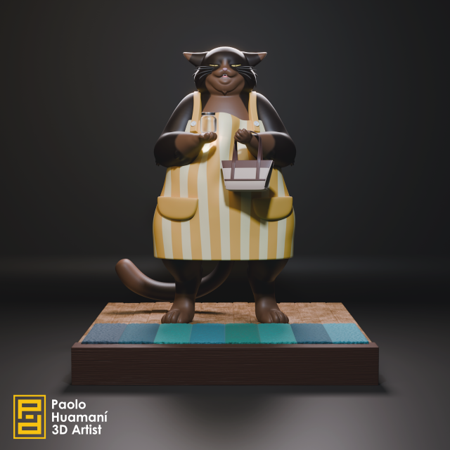 Yukichi 3D-printmodel .c4d .max .obj .3ds .fbx .stl .blend 