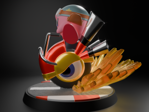 Kirby Wheelie 3D 打印模型