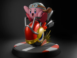 Kirby Wheelie 3D Print Model