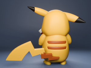 Sad Pikachu with Ketchup 3D 打印模型