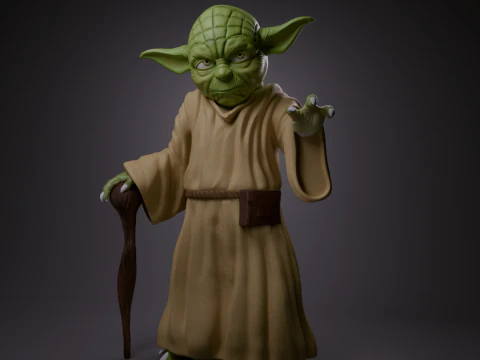 Йода 3D Принт Модель