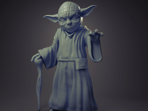 Yoda 3D Print Model