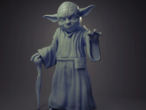 Yoda 3D Print Model