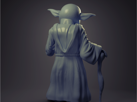 Yoda 3D Print Model