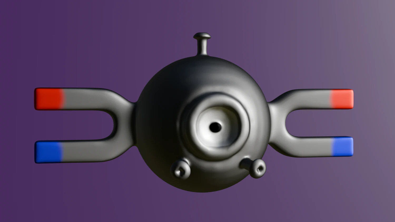 Magnemite 3D Print Model .c4d .max .obj .3ds .fbx .stl .blend 
