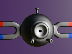 Magnemite 3D प्रिंट मॉडल