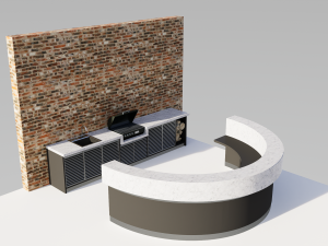 Barbeque barbecue bbq island 3Dモデル