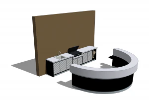Barbeque barbecue bbq island 3D Model