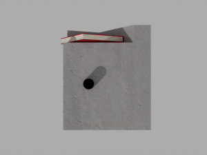 Cubic Minimal concrete side table Modèle 3D
