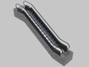Escalator stairs 3D 모델