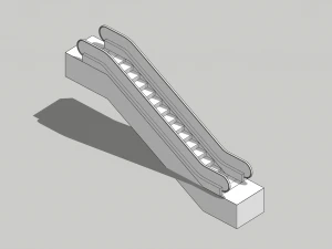 Escalator stairs 3D Model