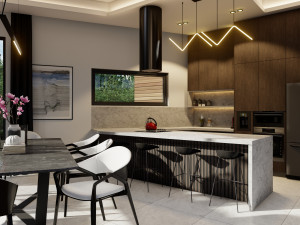 Kitchen Modern Set 3D Model