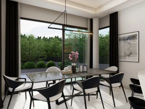 Modern chandelier pendant 3D Model