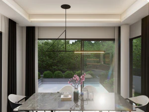 Modern chandelier pendant 3D Model
