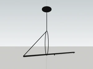 Modern chandelier pendant 3D Model